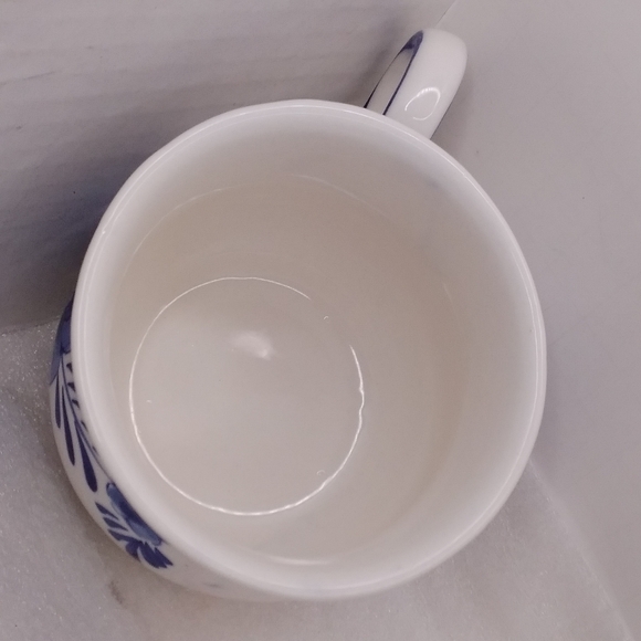 JOA Delft Blue Windmill and Floral MUG Hand Painted Porcelain Potbelly 9 oz Cup - Picture 7 of 12